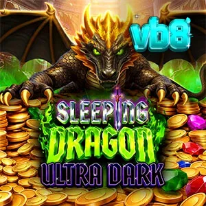 Sleeping Dragon Ultra Dark স্লট গেমের একটি দৃশ্য যেখানে ড্রাগন এবং স্বর্ণের ভান্ডার দেখা যাচ্ছে।